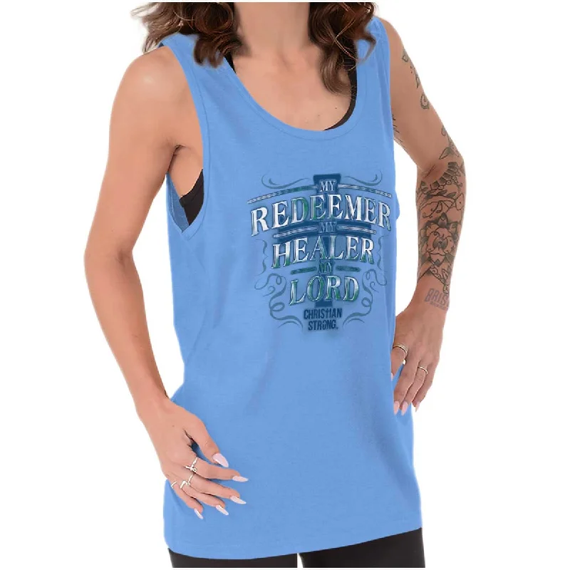  Women's High-Fashion GarmentsMy Redeemer Christian Tank Top