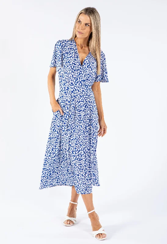  Statement Fashion OffersLeaf Print V Neckline Dress