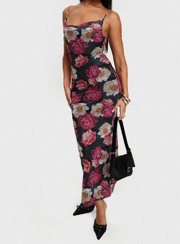  Women's Comfortable ApparelAuley Maxi Dress Multi / Red Floral