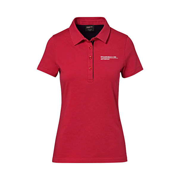  Women's Apparel And GarmentsPorsche Ladies Polo Shirt (Red)- Motorsport