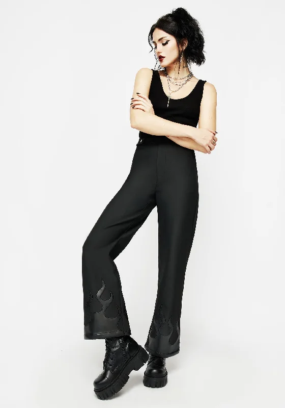  Fashionable Women's ClothingIgnite Faux Leather Tailored Trousers