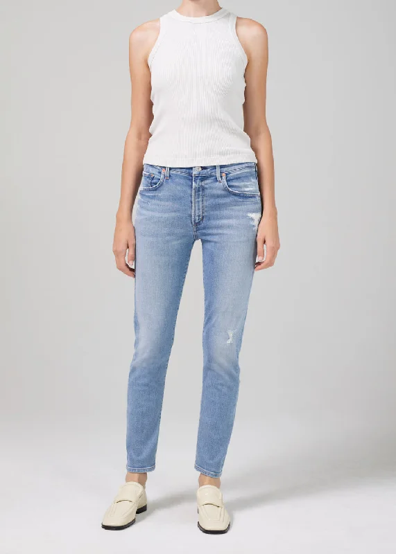  New Styles Just InElla Mid Rise Slim Crop - Carmen