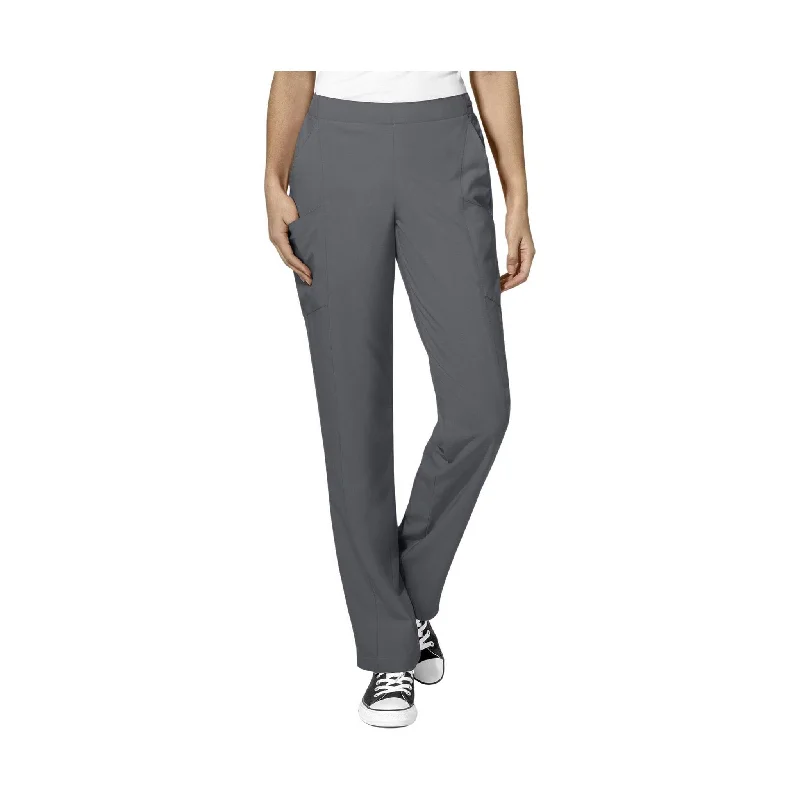  Women's Athleisure ApparelWonderWink Women's Full Elastic Scrubs Pants - Pewter - ONLINE STORE CREDIT/EXCHANGE ONLY