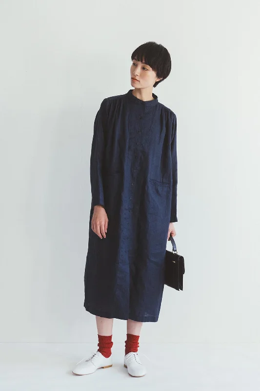  Stylish StatementsMaria Linen Coat in Ardoise