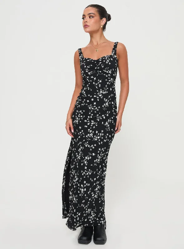  Women's Formal ApparelMahlari Maxi Dress Black / Floral