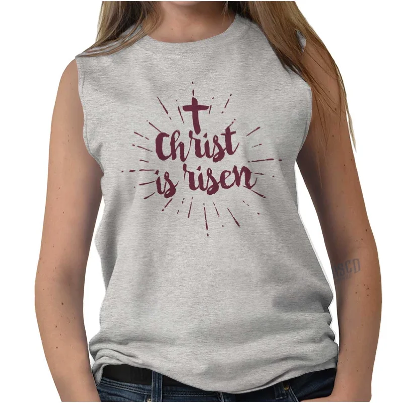  Women's Sports ApparelChrist Risen Sleeveless T-Shirt