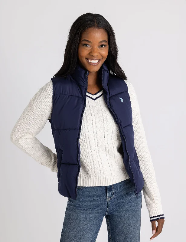  Women's Work ApparelCLASSIC PUFFER VEST WITH ZIP POCKETS