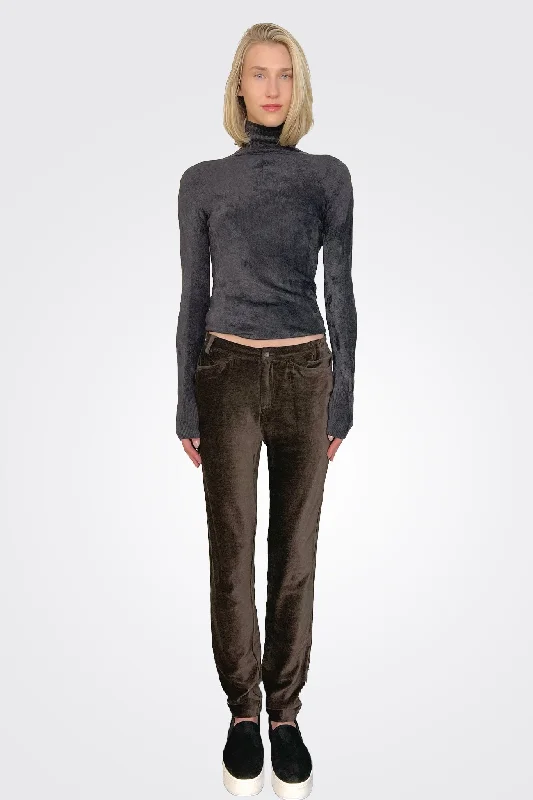  Style RevolutionVelvet Pants - Brown