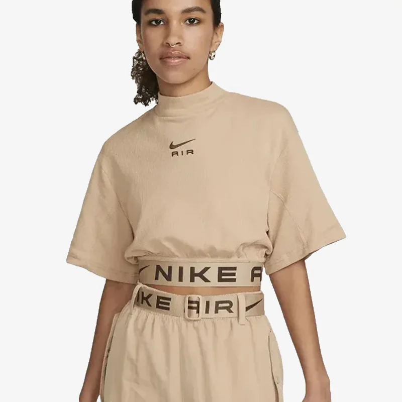  Fashion Forward Femininity Nike | WMN'S SHORT-SLEEVE CROPPED TOP  { HEMP/BAROQUE BROWN