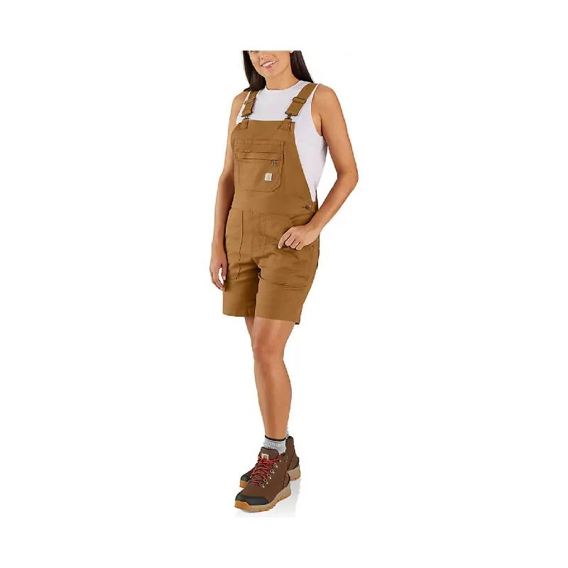  Women's Clothing Outfit SetCarhartt Women's Rugged Flex Relaxed Fit Canvas Shortall - Carhartt Brown - ONLINE STORE CREDIT/EXCHANGE ONLY