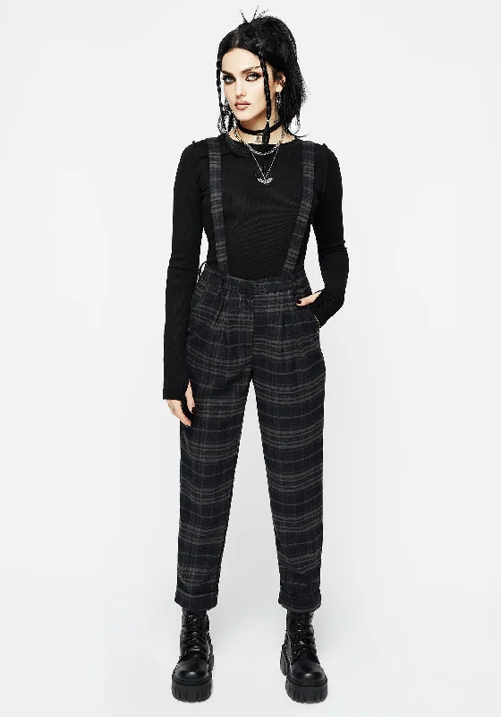  Women's Clothing For Outdoor EventsReckless Distressed Check Trousers