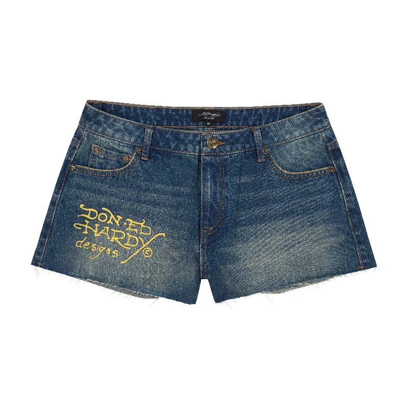  Stylish Women's ClothingScreaming Tiger Denim Shorts