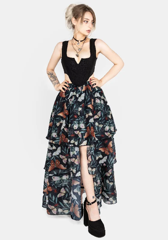  Women's Vintage-Inspired ClothingMariposa Split Tiered Organza Skirt