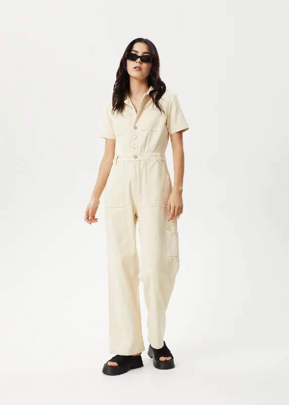  Holiday Attire SaleAFENDS Womens Mika - Carpenter Jumpsuit - Sand