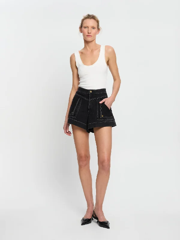  Elevated Casual DiscountsCelene Denim Short - Black