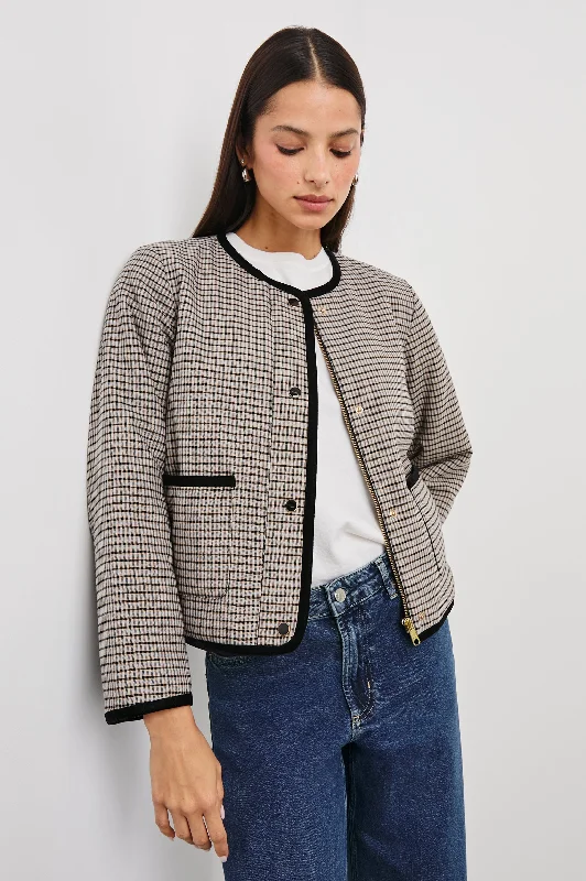  Essentials On SaleNOTA JACKET - ICE TAUPE MINI CHECK