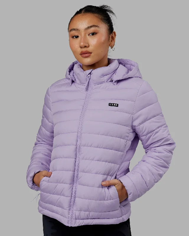  Women's Active Garments For WorkoutsAll Day Puffer Jacket - Pale Lilac