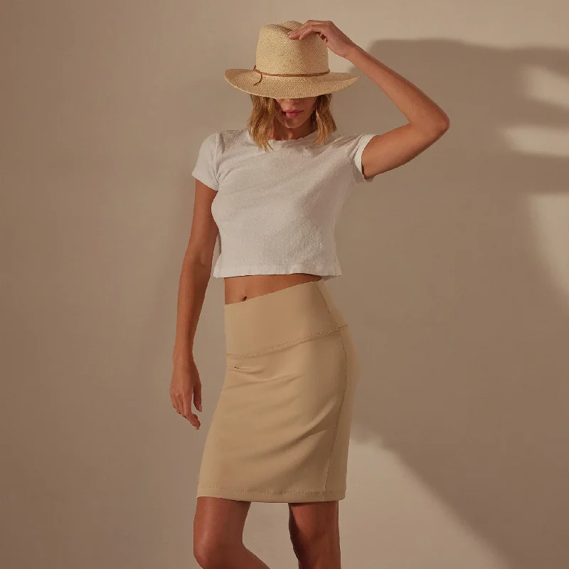  Relaxed Style DealsDouble Knit Tube Skirt - Sand Dune