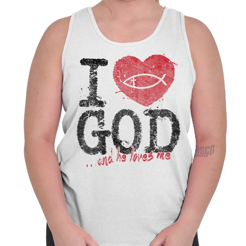  Women's Seasonal ApparelI Love God Tank Top