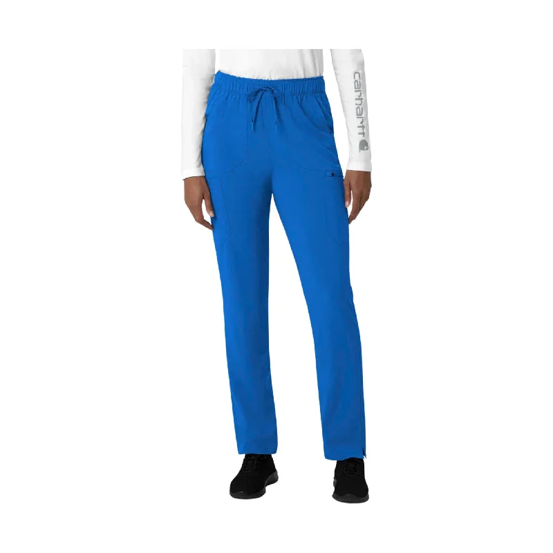  Women's Holiday OutfitCarhartt Women's Force Cross Flex Straight Leg Cargo Scrub Pant - Royal Blue