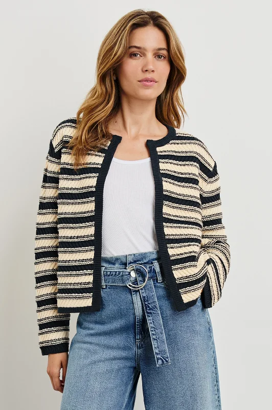  Seasonal Style DiscountsNELLY CARDIGAN - NAVY OAT STRIPE