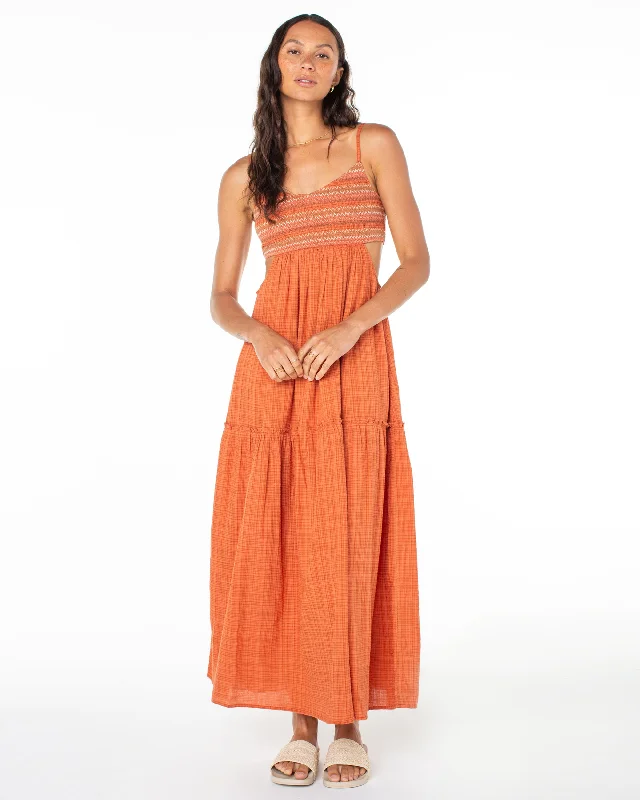  Flash Sale, Don'T MissHot Tropics Flowy Maxi Dress - Ginger Spice