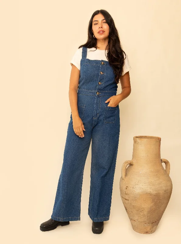  Women's Urban ClothingGrace Jumpsuit - Dark Denim