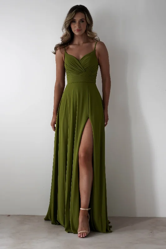  Crazy Price SlashingLupita Chiffon Maxi Dress | Lime