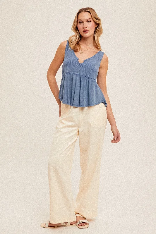  Additional Time-Limited OffersCream Drawstring Detail Wide Leg Pants With Pockets