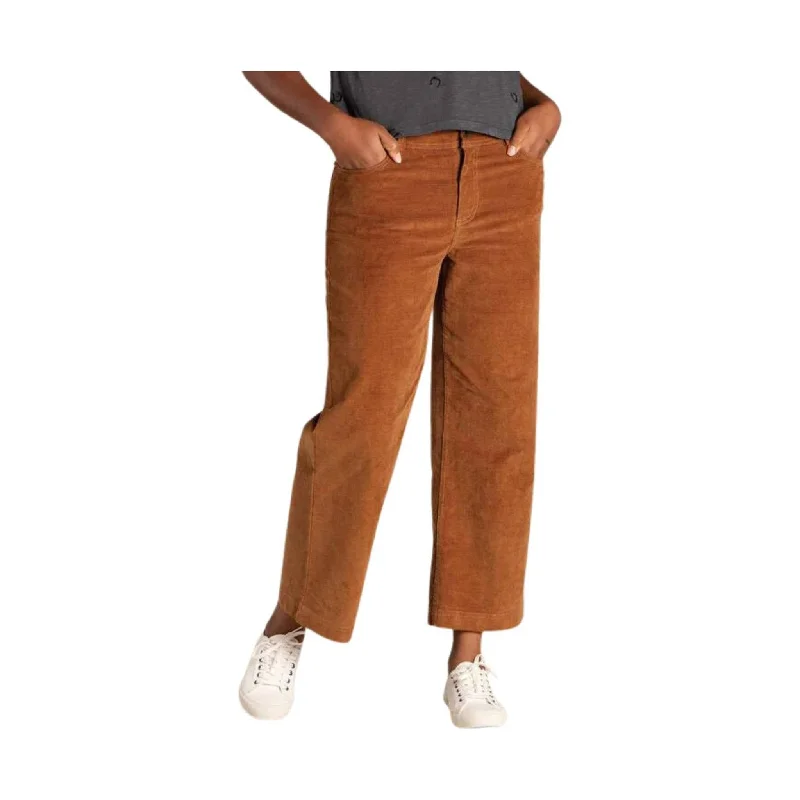  Women's High-Fashion GarmentsToad & Co Women's Karuna Cord Wide Leg Pant - Brown Sugar