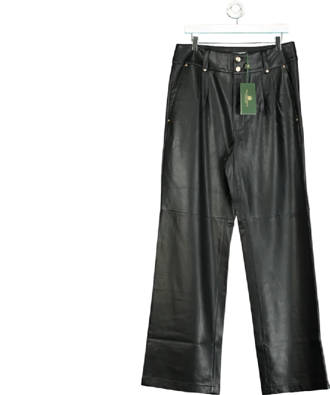  Snag Fabulous Fashion BargainsHolland Cooper Black High Waisted Faux Leather Trousers UK 14