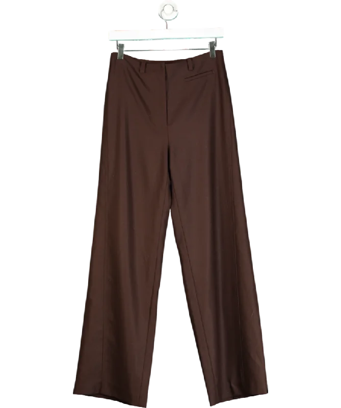  Flash Sale NowFabrique Brown Gal Trousers In Fine Wool UK S