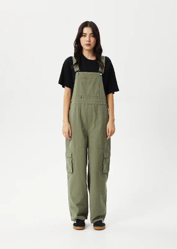  Best Deals Of The SeasonAFENDS Womens Fraser - Utility Overalls - Olive