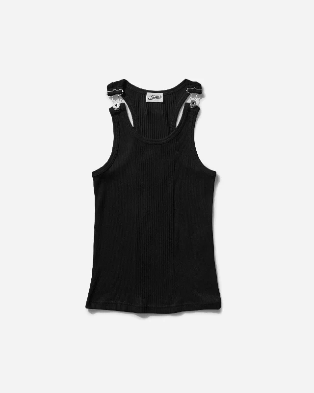  Women's Outerwear ClothingWomen's Patch Tank Top Black