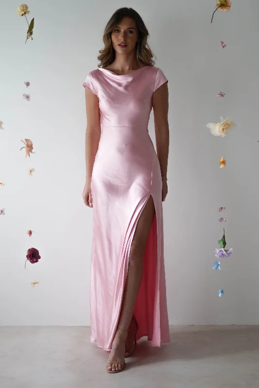  Sophisticated Style OffersRamona Soft Satin Maxi Dress | Pink