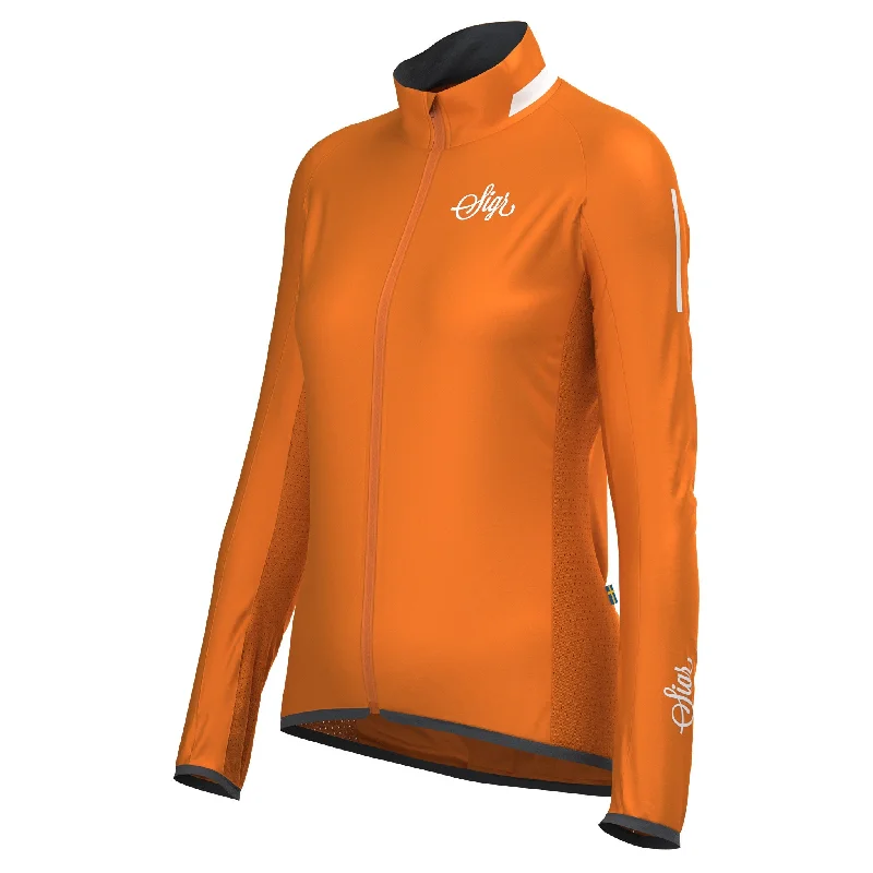  Women's Trendy ClothingTreriksröset Orange Women's Cycling Wind/Pack Jacket