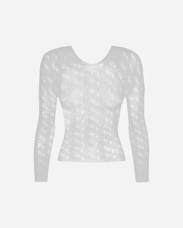  Classic Women's Clothing StylesWomen's Web Longsleeve Top White