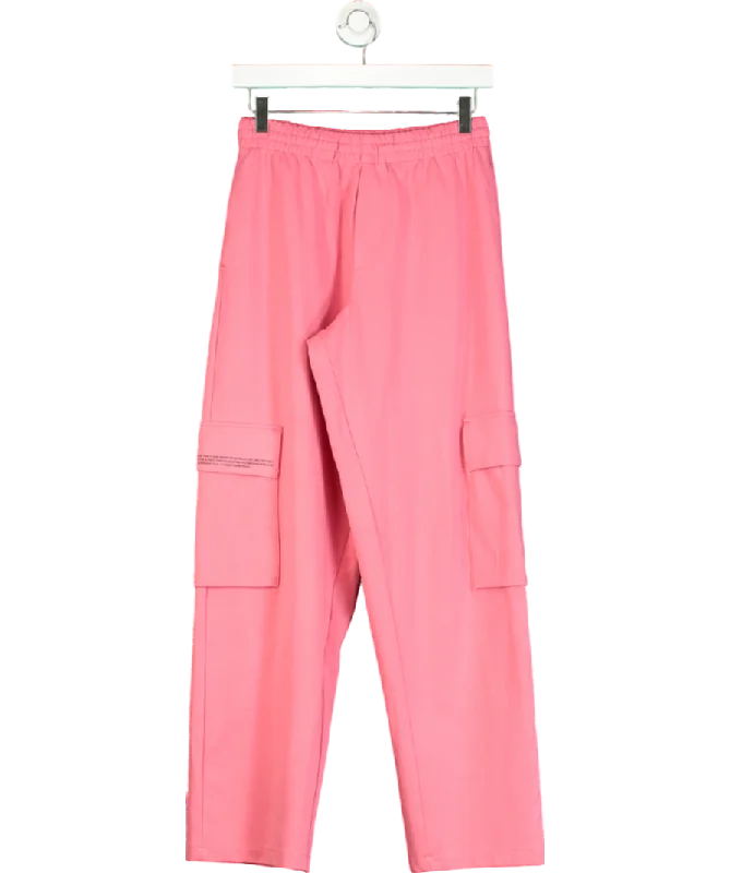  Style BreakthroughsPANGAIA Pink Recycled Cotton Jersey Cargo Pants UK XXS