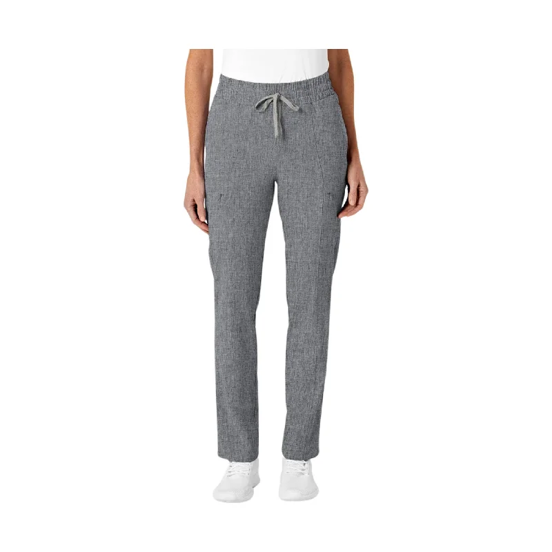  Women's Contemporary ApparelWonderWink Women's High Waist Slim Leg Scrub Pant - Grey Heather