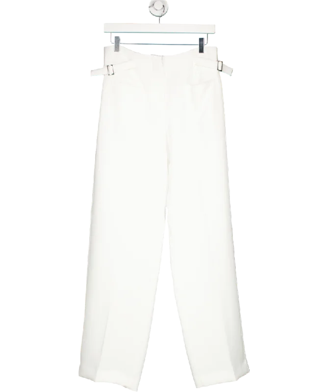  Women's Office AttireZARA White Zara Women's Double Pleat Trousers UK S