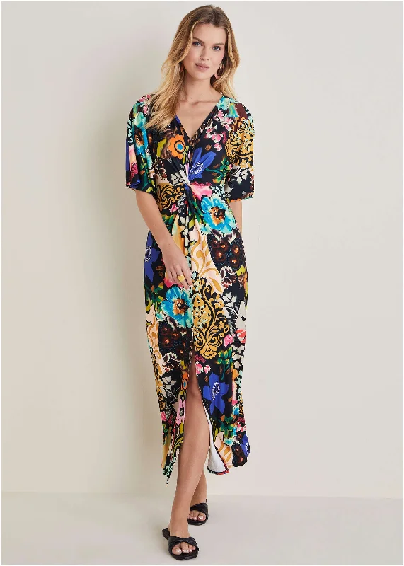  Women's ApparelTwist Front Maxi Dress - Viva La Vida