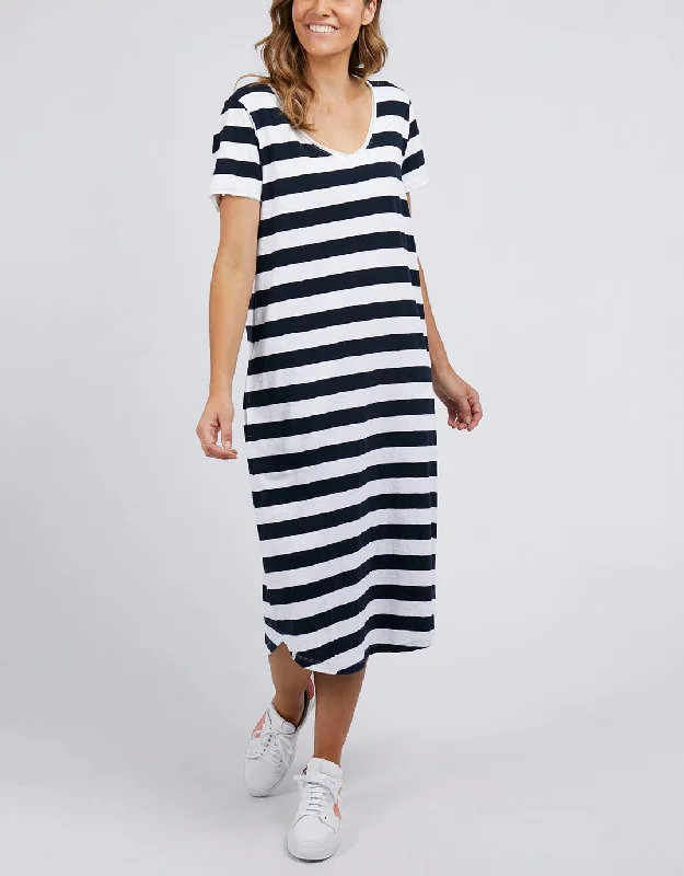  Crazy Price SlashingMaeve Stripe Midi Dress - Navy/White Stripe