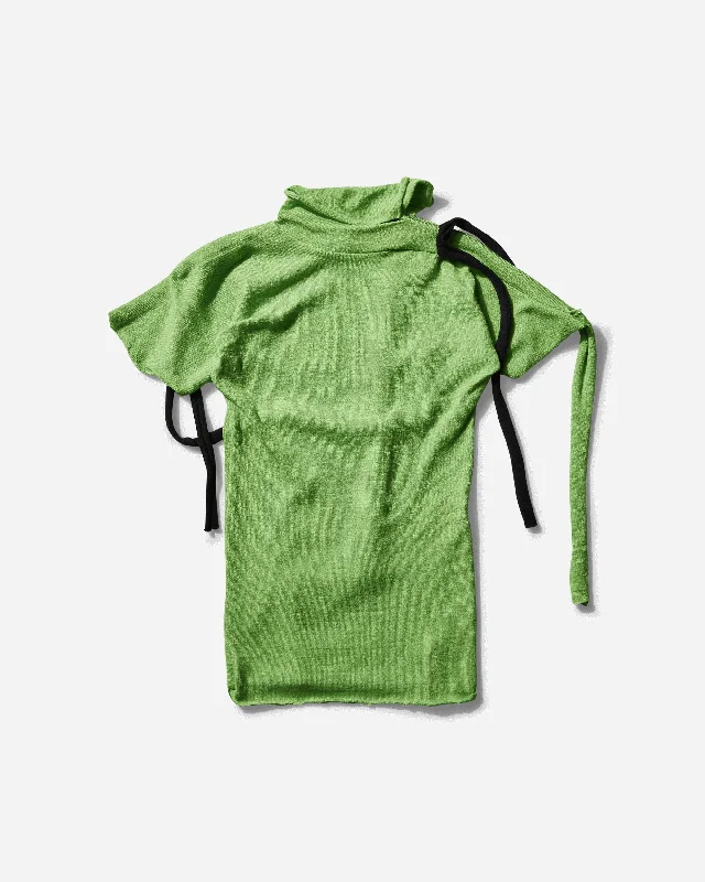  Elegant Fashion OffersWomen's Strap Knit T-Shirt Green