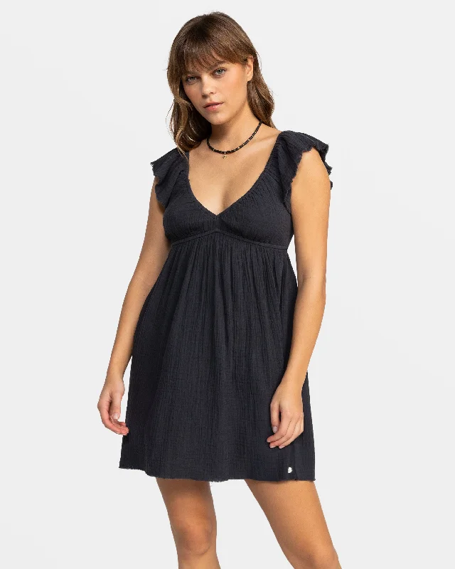  Absurdly Cheap SaleLuna Flutter Sleeves Mini Dress - Phantom