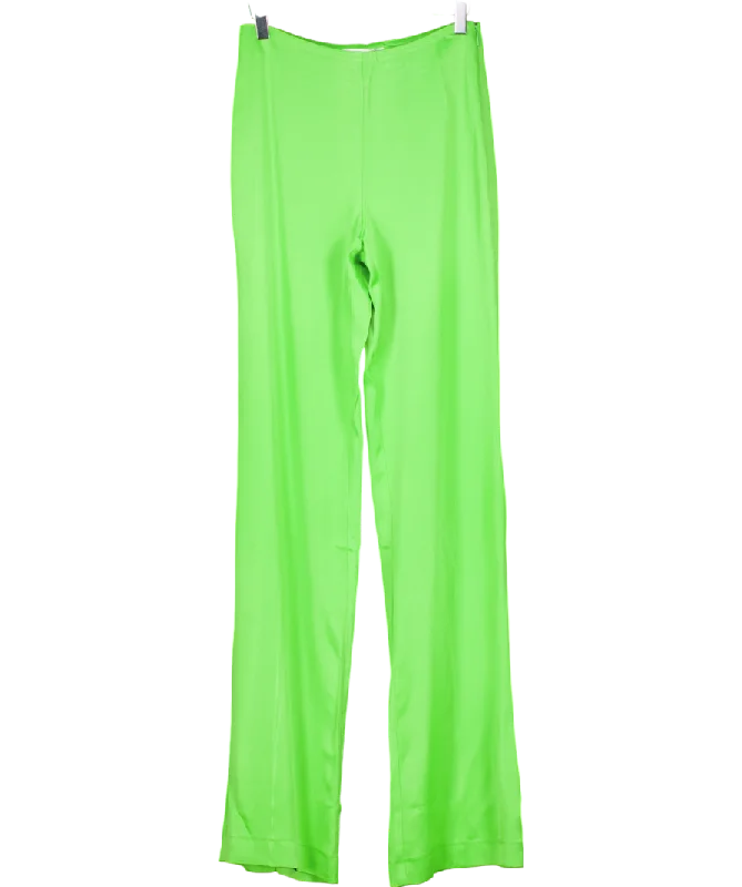  Romantic Chic DealsMANGO Green Penny Flowy Straight-fit Trousers UK S