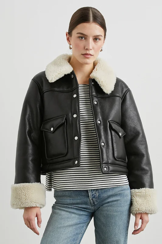  Absurdly Cheap SaleIMANI JACKET - BLACK IVORY