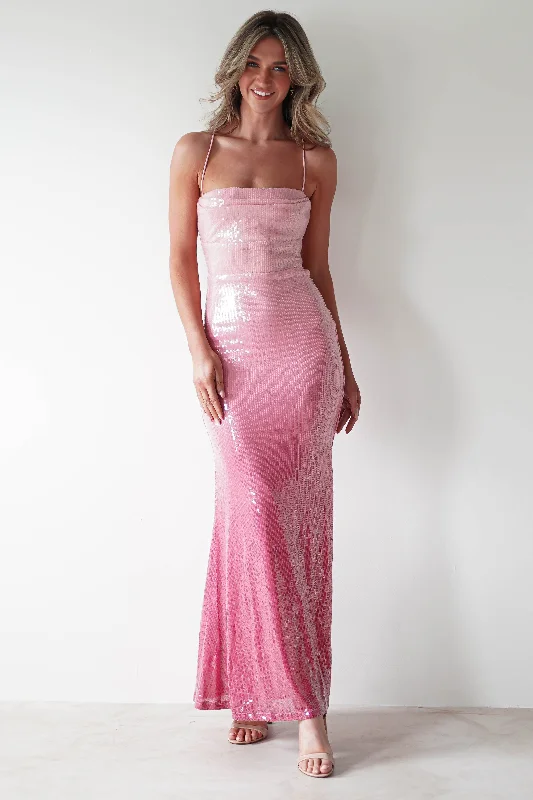  Women's Formal ClothesChloé Ombre Sequin Maxi Gown | Pink