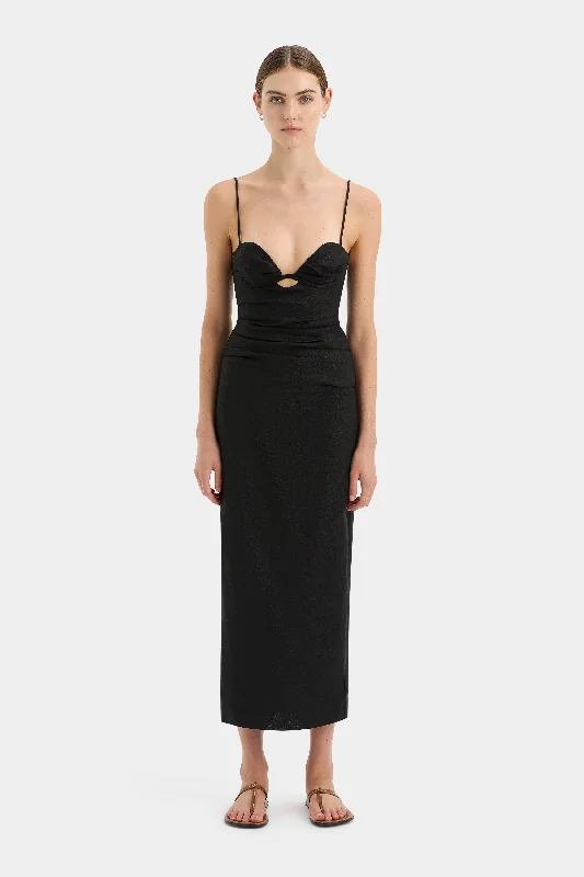  Women's Classic AttireNoemi Balconette Midi Dress