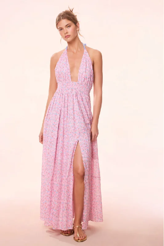  Edgy Fashion DealsLove Re-Edition Floral Halter Dress