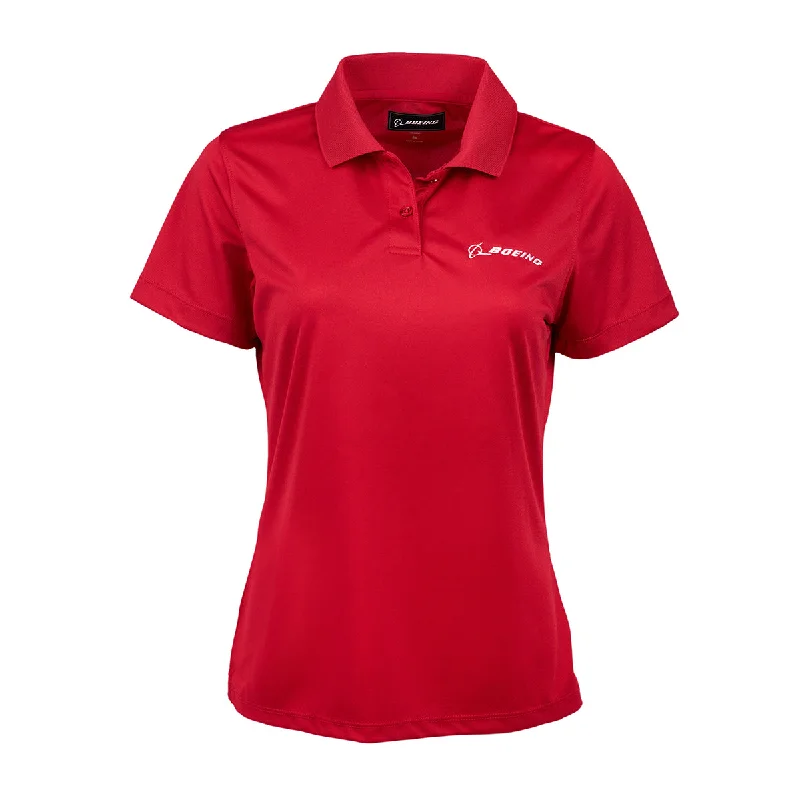  Women's Everyday AttireBoeing Signature Logo Women's Mesh Tech Polo